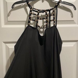 NWT TORRID DRESS TOP / PARTY TOP BLACK GOLD